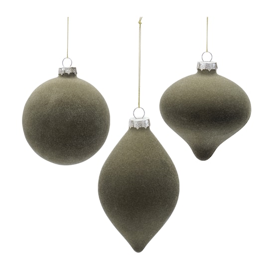 Melrose Glass Ball Ornaments Set